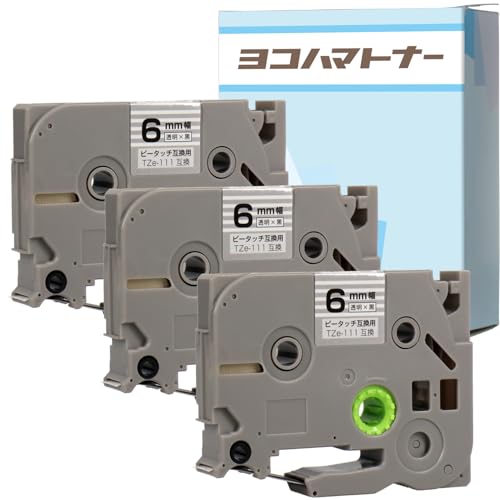 ygizuU[(brother)Ή s[^b`p ݊ TZe-111 / 6mm (e[v) 3Zbg ݊e[vJ[gbW 8m 䎆ɐ؂荞ݓŔ₷iƓlɎgp\