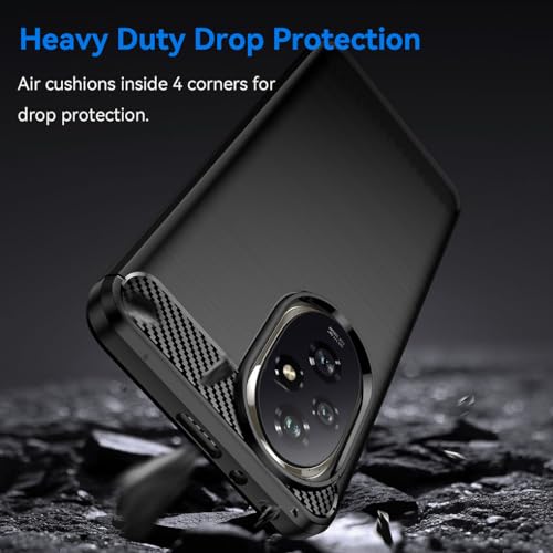 SEAHAI Case for Honor 200 5G, Ultra Thin Silicone TPU Bumper Shockproof Soft Gel Rubber No-slip Case Cover - Black - Image 3