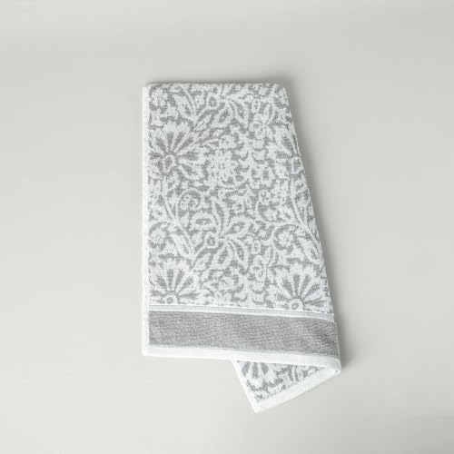 Koyu gri pamuk yüz havlusu, 50x85 cm