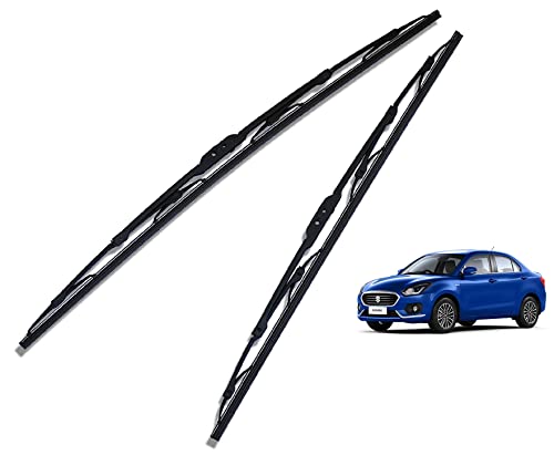 Image of Euro Care Metal Type Wiper Blade Compatibility with Maruti Suzuki Swift Dzire New (Model : 2017-Till Date) Windshield Car Wiper Blade Size D-21,P-19