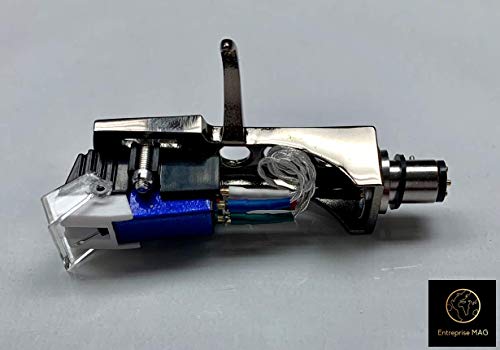 Cartridge, Stylus needle and headshell Titanium with mounting bolts for Technics SL-D1, SL-D1K, SL-D2, SL-D202, SL-D205, SL-D2K, SL-1400, SL-1401, SL-1410, SL-1500, SL-1510, SL-Q202, SL-Q2K, SL-Q3 - Thumbnail 3