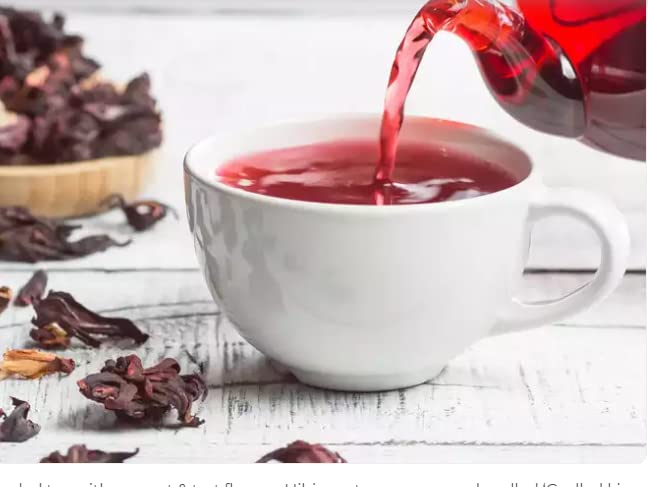 Image of Green Sun Hibiscus Tea 30 Bags Pack with Health Benefits which may Weight Management, Liver, Lower Blood and Colestrol, Digestion and Menstrual Health
