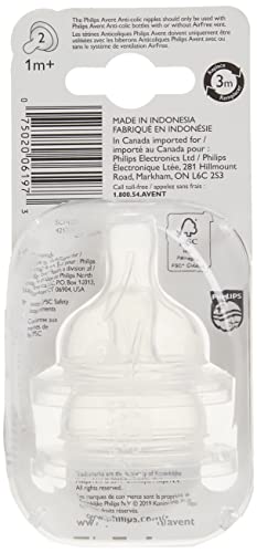 Philips AVENT Bico anticólica, transparente (2 fluxo lento)