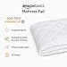 Amazon Basics Hypoallergenic Quilted Mattress Topper Pad, 18 Inches Deep, Twin XL, White