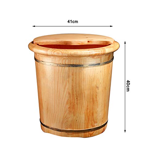 Tina de madera para pies para pedicura y spa miniatura 2