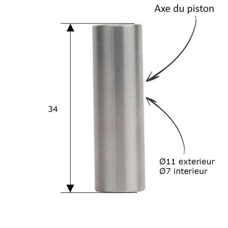 cylingcolors Cilindro + pistón + segmento Compatible con Motosierra 4500. Ø 43 mm