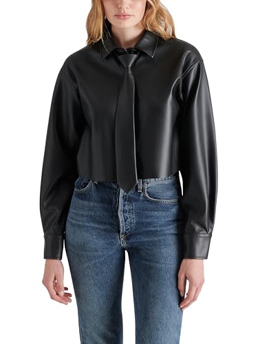 Steve Madden Apparel Women's Dom Top, Black, X-Small