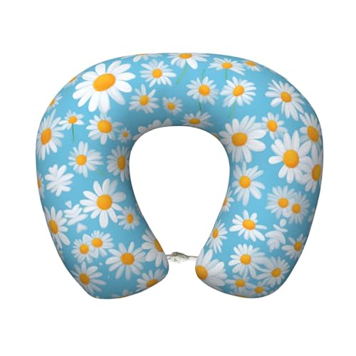 Almohada de viaje semicircular con funda negra