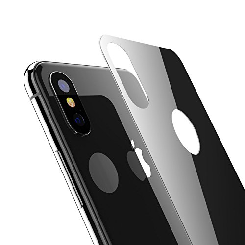 iPhone X / XS Back Screen Protector, Kolpop 3D Full Coverage iPhone X / XS Tempered Glass Back Protector, Anti-Fingerprint Case Friendly Anti-Scrath Back Glass Protector Film For iPhone X / XS(Black)