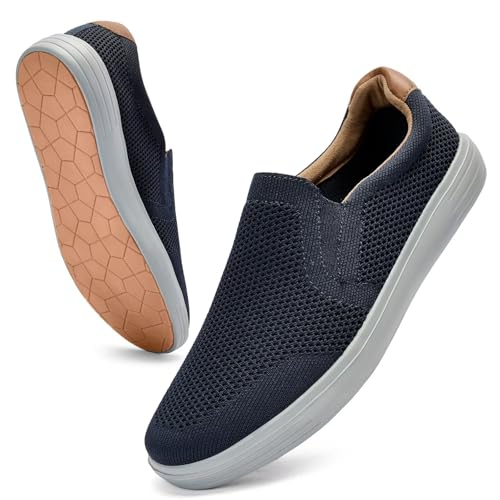 Image of Puxowe Men's Slip on Sneakers Lightweight Breathable Mesh Fashioin Loafers Casual Shoes
