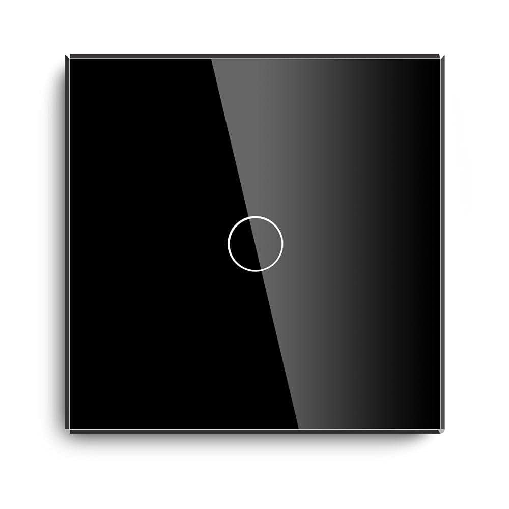 Interruptor táctil para panel de iluminación, Manera multicolora 1/2 de la cuadrilla del interruptor luz táctil cristal moderado elegante