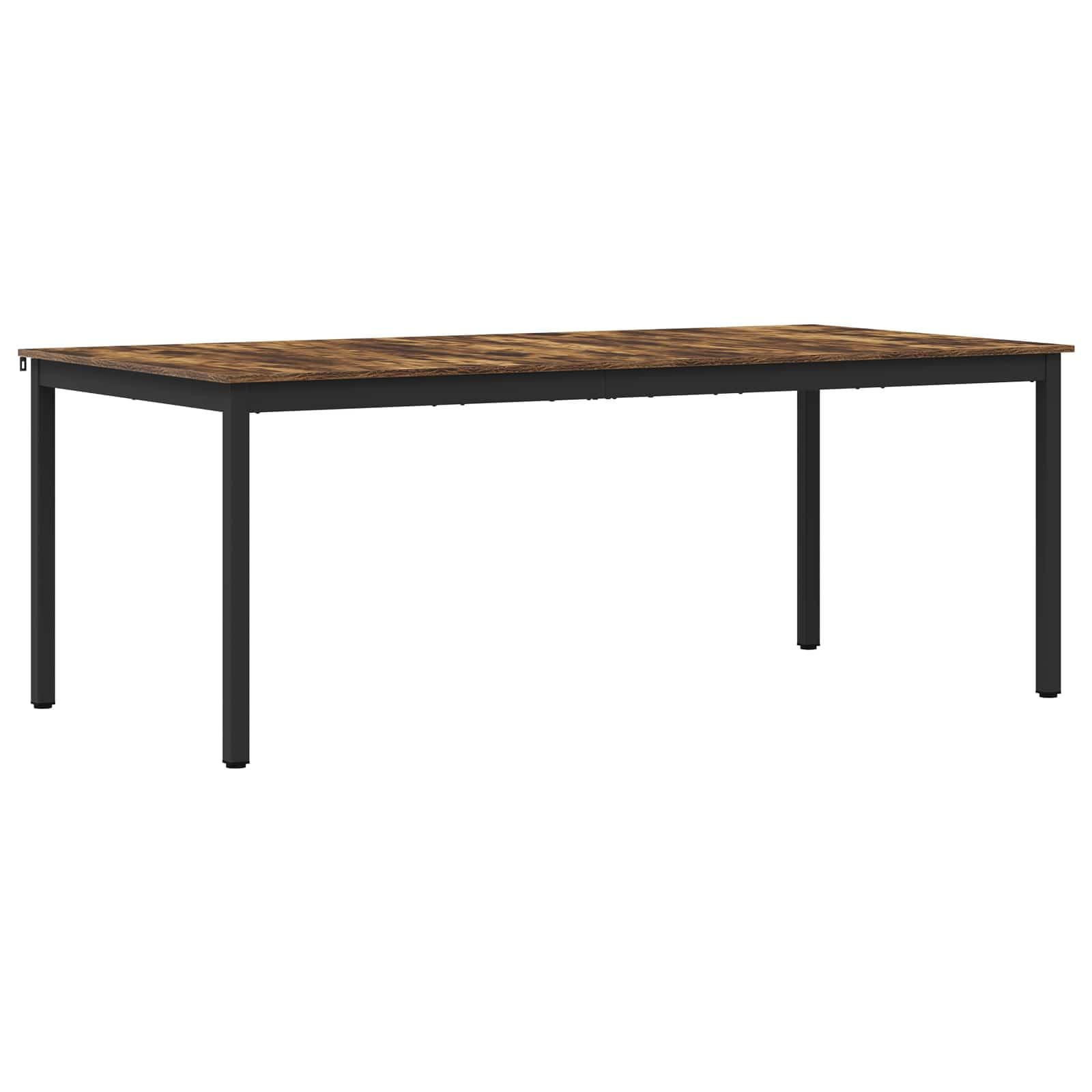Mesa de comedor rectangular grande estable que elimina la falta de espacio