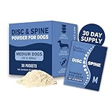 Under the Weather Disc & Spine Health Powder for Dogs | Spinal Disc Support | Vet Formulated Dog Joint Supplement for Long-Backed Breeds | IVDD Dog Supplies | Chicken Flavor Packets - 30 Day Supply M