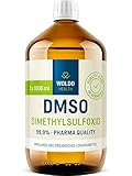 DMSO pharmazeutische 99,9% Reinheit in 1.000ml Braunglasflasche. Nach dem europäischen Arzneibuch (Ph. Eur) zertifiziert.