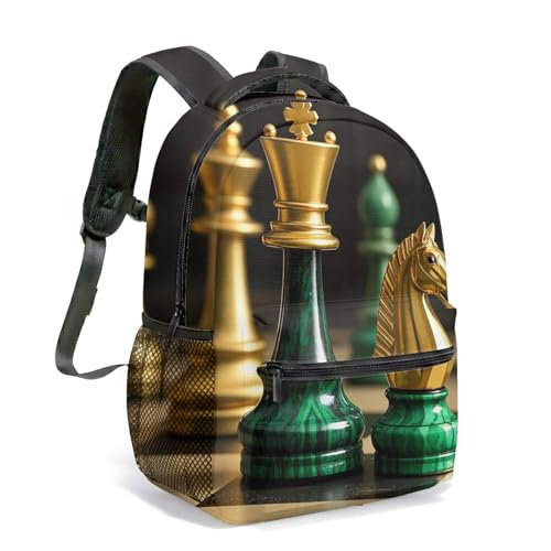 Mochila para laptop 3D surreal vermelha e branca quadriculada preta e branca com estampa completa para viagem, 08, Large, Moderno