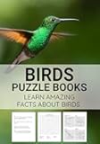 Birds Puzzle Book: Challenging Workbook | Word Searches & Cryptograms | Gift for Summer & Vacations