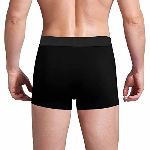 InterestPrint Custom face boxer briefs, Property of You Black funny boxer briefs for Valentine's Day4