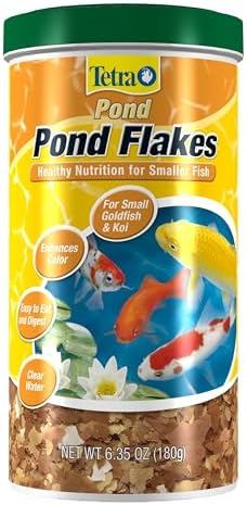 Tetra Pond Flakes Fish Food for Small Koi & Goldfish, 6.35 oz