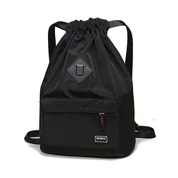 Peicees Waterproof Drawstring Sport Bag Lightweight Sackpack Backpack for Men and Women