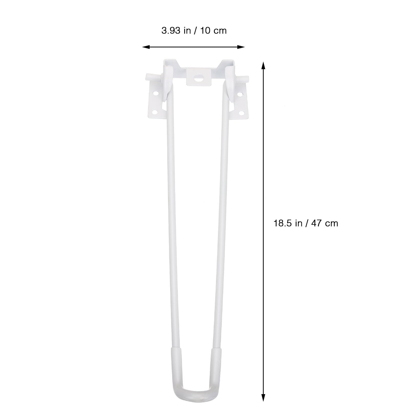 Sewroro 4 Piezas Patas de Mesa Plegables de Metal Blanco para Muebles