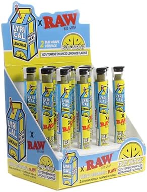 Raw X Lyrical Lemonade Bud Wrap - Caja de conos de terpenos 122