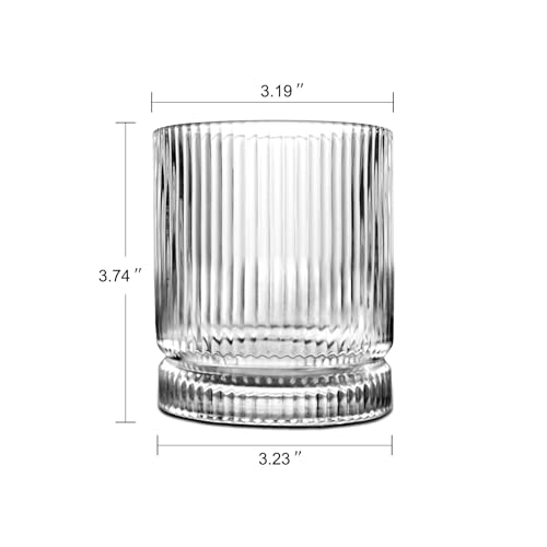 Kehhvcy ALL STRIPES Whiskey Glasses Set Of 2, 12.5 Oz Old Fashioned Glasses thumb #5