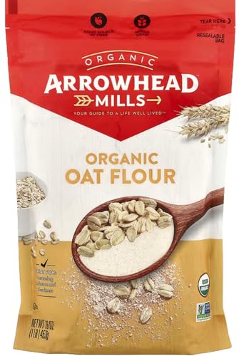 Arrowhead Mills Organic Oat Flour, 16 Ounce Bag (Pack of 6)