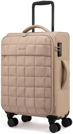 LOVEVOOK Carry On Luggage 22x14x9 Airline Approved, 20 Inch Softs...