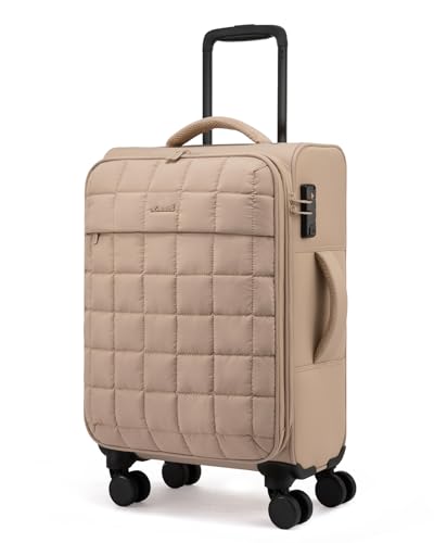 LOVEVOOK Carry On Luggage 22x14x9 Airline Approved, 20 Inch Softs...