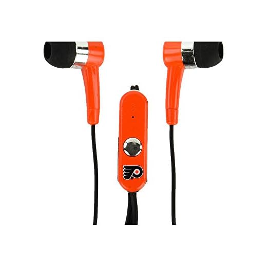 NHL Philadelphia Flyers Hands Free Ear Buds with Microphone