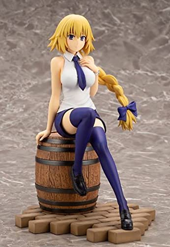 Keibek Accessories 20Cm Anime Limited Edition Fate/Apocrypha Ruler Jeanne D'arc Seated Beautiful Girl Pvc Characters Model Adult Toy Gift Action Figure Ornament Handmade Statue Cartoon Animati #TOP6