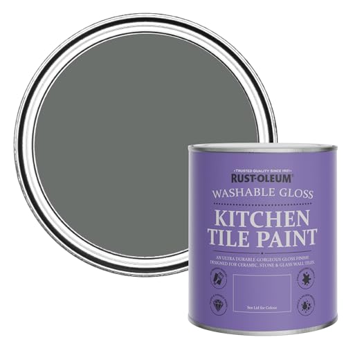 Rust-Oleum Water-Resistant Kitchen Tile Paint in Gloss Finish - Ouseburn 750ml