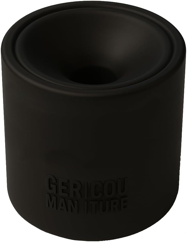GC German Couture Ceramic Multi Stick Cup Stick Tray Ashtray Compatible with IQOS ILUMA TEREA HEETS Delia Glo Air Neo Sticks Ploom evo All Heat Not Burn Sticks - Prime Accessories Black