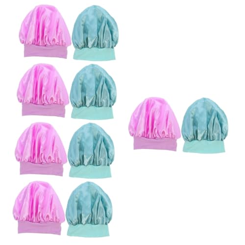 Bonnet satin pour cheveux lot de 10 chapeaux de nuit élastiques soins et chimiothérapie