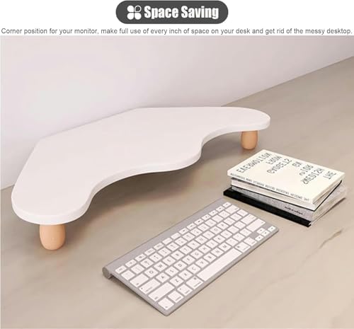 Support écran angle blanc pour soulager les cervicales au bureau - 5