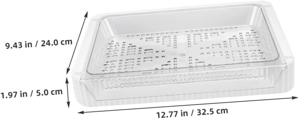 Fruit and Vegetable Draining Tray Hot Pot Preparation Dish Multi-Functional Kitchen Storage Organizer for Vegetables Easy to Clean