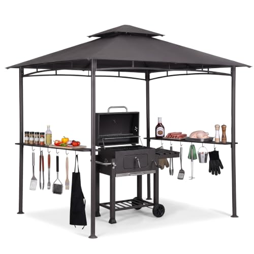 Sekey grillpavillon Winterfest wetterfest mit Doppeldach...