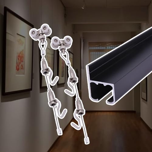 Rail pour accrocher des tableaux et kit de suspension d'art 60cm - 2
