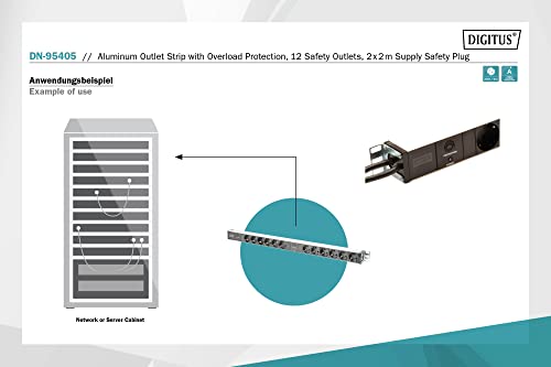 Digitus Multipresa In Alluminio 12 Prese 2 Circuiti Per Armadi Rack - 3