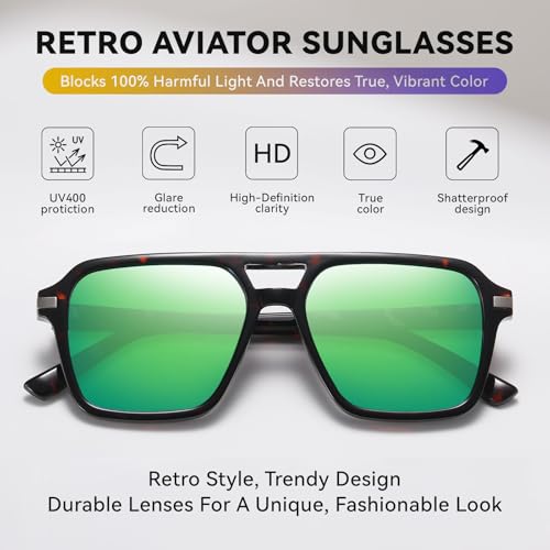 Image of HAOLOTA Polarized Sunglasses Men Women Designer Driving glasses Lightweight UV400 Protection
