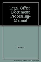 Legal Office: Document Processing- Manual 0538715367 Book Cover
