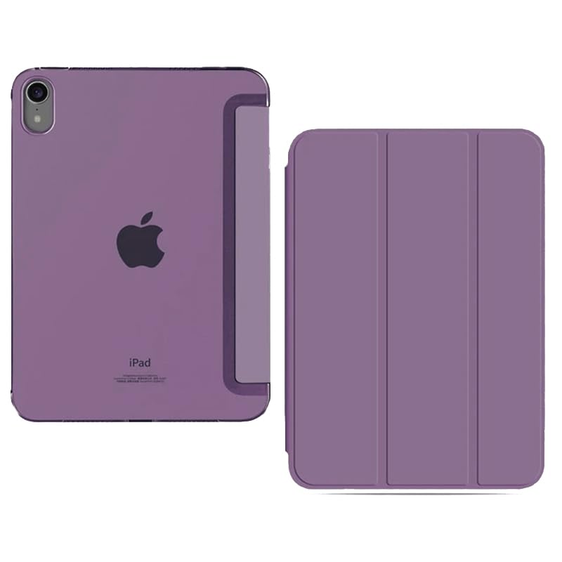 [TECH SHEK] Smart for iPad 10th Generation Case 2022, Slim Stand Hard PC Translucent Back Shell Smart Cover Case for iPad 10th Gen 10.9 inch 2022, Support Touch ID, Auto Wake/Sleep (Purple)