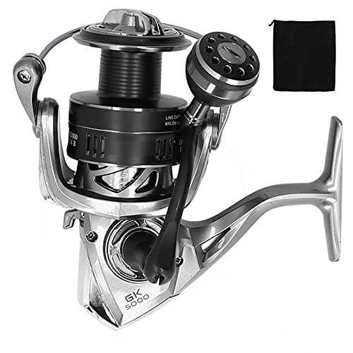 Moulinet de pêche GK6000 GK5000 avec bobine métallique 13+1BB
