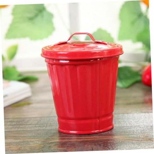 Conjunto de 4 canecas de basura con tapa para cocina miniatura 4