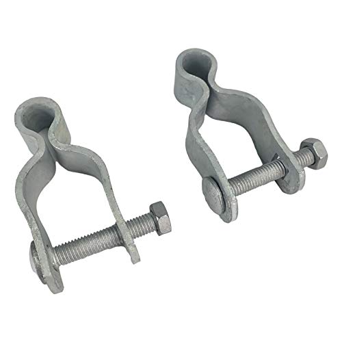 1-3/8” Pressed Steel Chain Link Fence Post Hinge 2-Pack, Fence Frame Hinge Pipe Gate Hinge In Zinc Plated ( Nut / Bolt Including Door Hinge) #TOP4