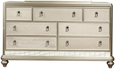 Samuel Lawrence Furniture Diva 7 Drawer Drawer Dresser in Silver