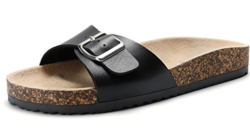 Sandalias de corcho para mujer Sandalup, color Negro, talla 38 EU