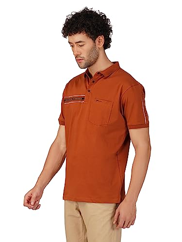 Image of PRORIDERS Half Sleeve Cotton Lycra Regular Fit Men's Polo with Snap Button and Pocket for Casual wear T-Shirt