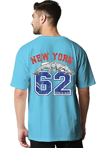 Image of Wear Your Opinion Mens Back Print Oversized T-Shirt (Design: Newyork 62 Oversized T-Shirt)
