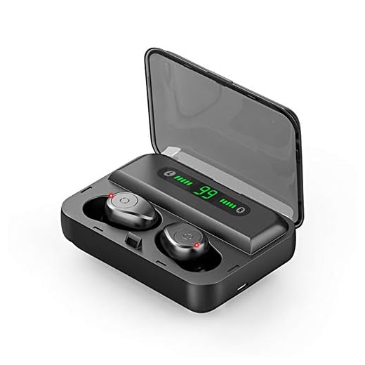 TråDlöSa HöRlurar, Tws Bluetooth-HöRlurar V5.0 TråDlöSa HöRlurar öRonsnäCkor Stereobasheadset Med Mikrofon 2000 Mah Uppladdningsbar Mobiltelefon